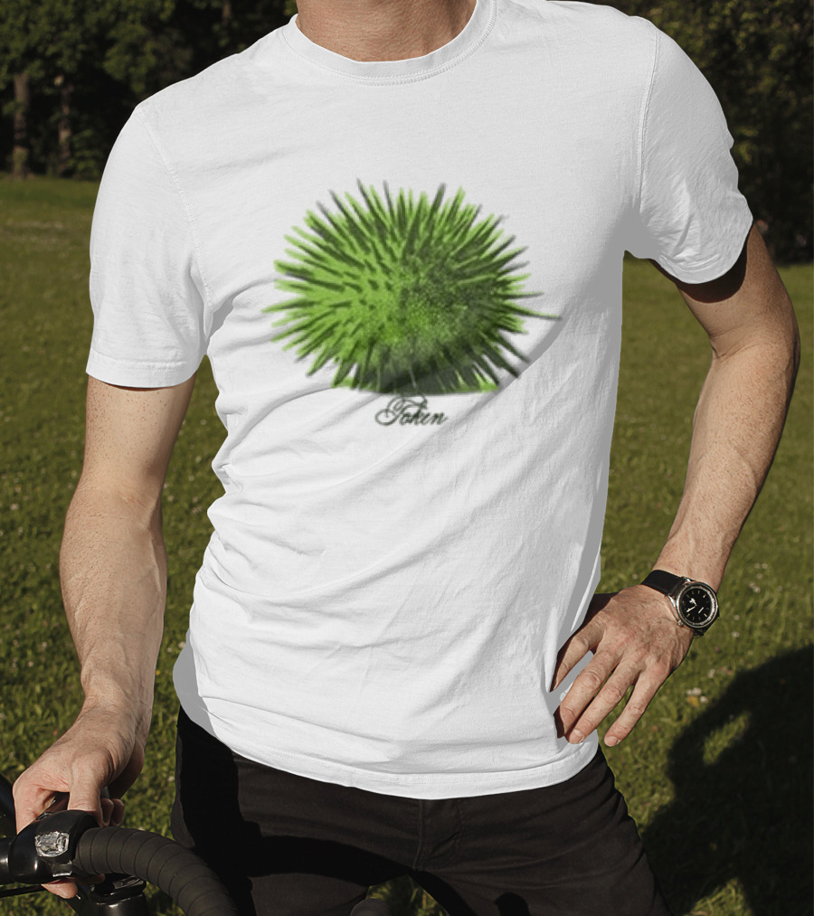 Note Token Nyc Touch Green Artistic Burst T-Shirt