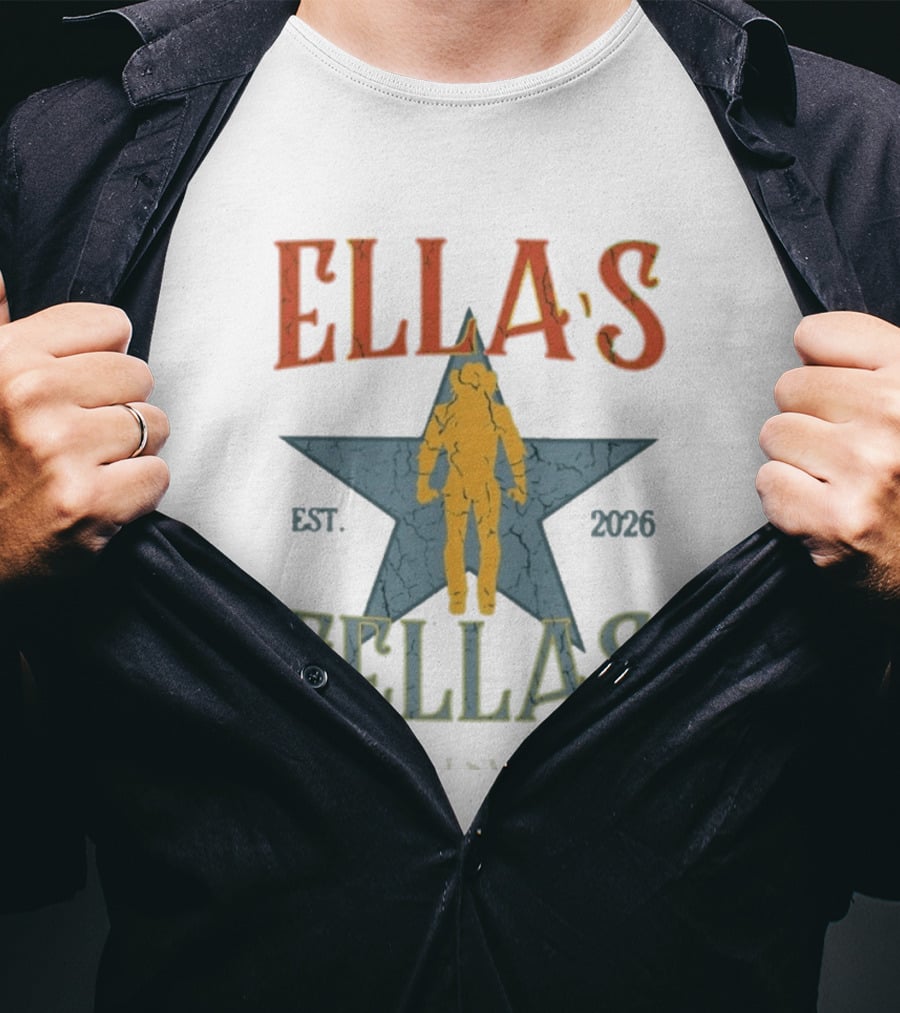 Ella's Fellas Star USA Est 2026 Dandelion T-Shirt