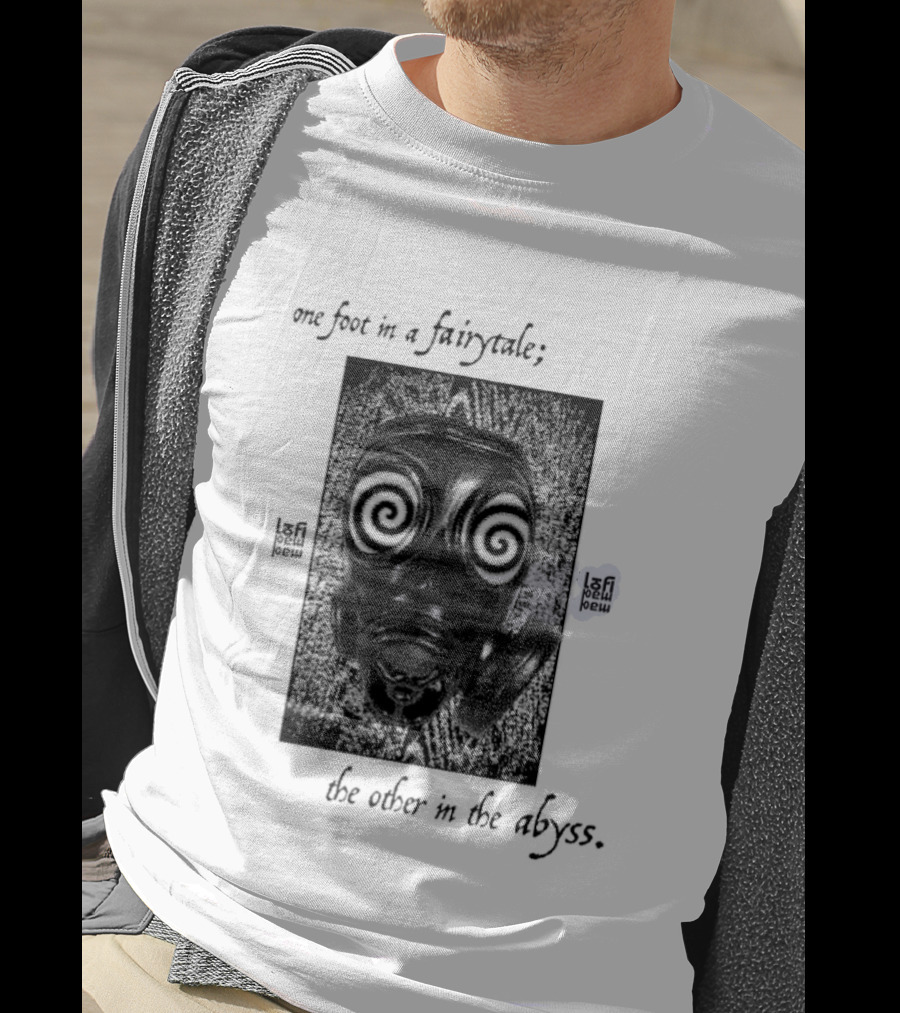 One Foot In A Fairytale The Other In The Abyss Hypnotic Spiral Eyes Face T-Shirt