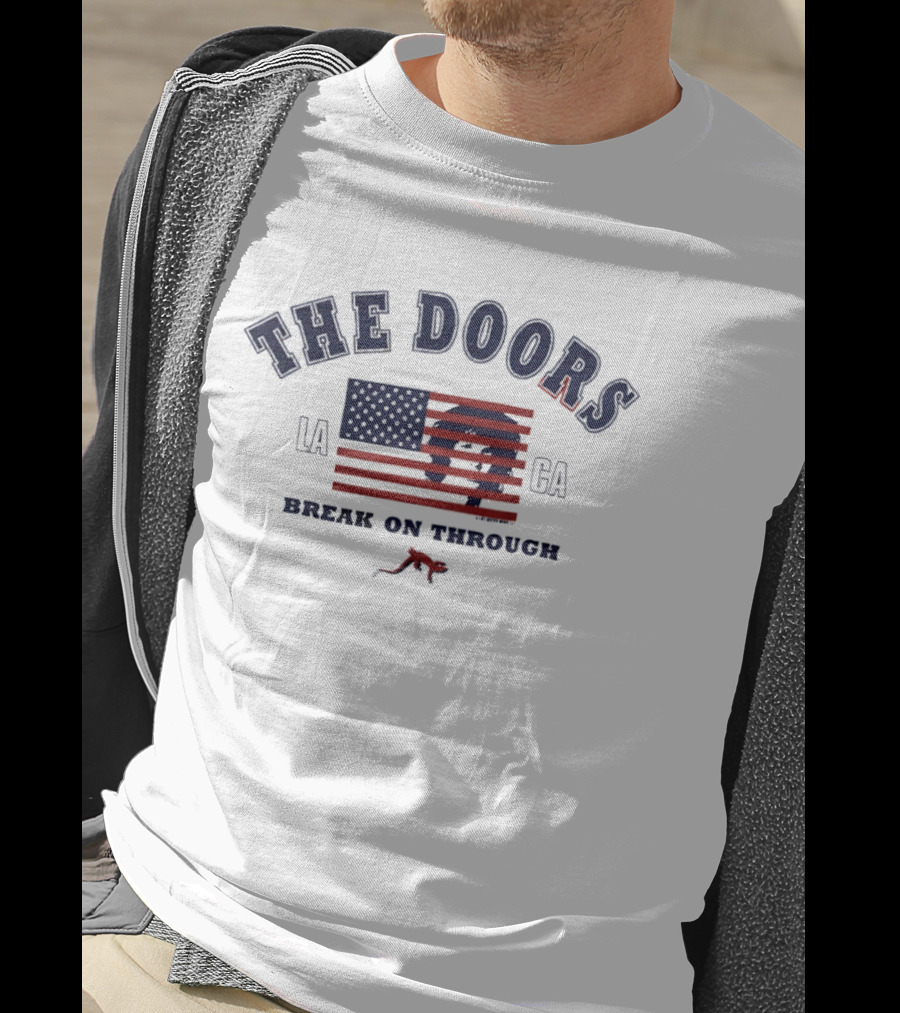 The Doors Break On Through LA CA Flag T-Shirt