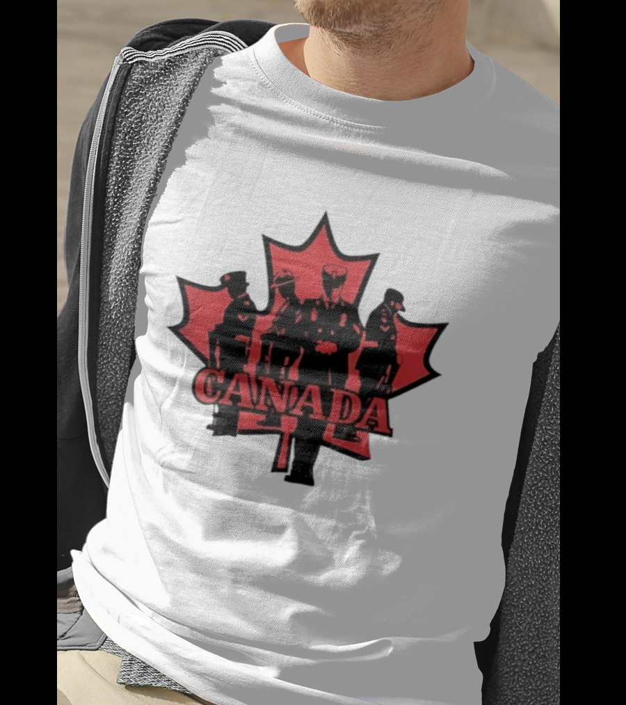 Canada Maple Leaf Uniformed Figures T-Shirt