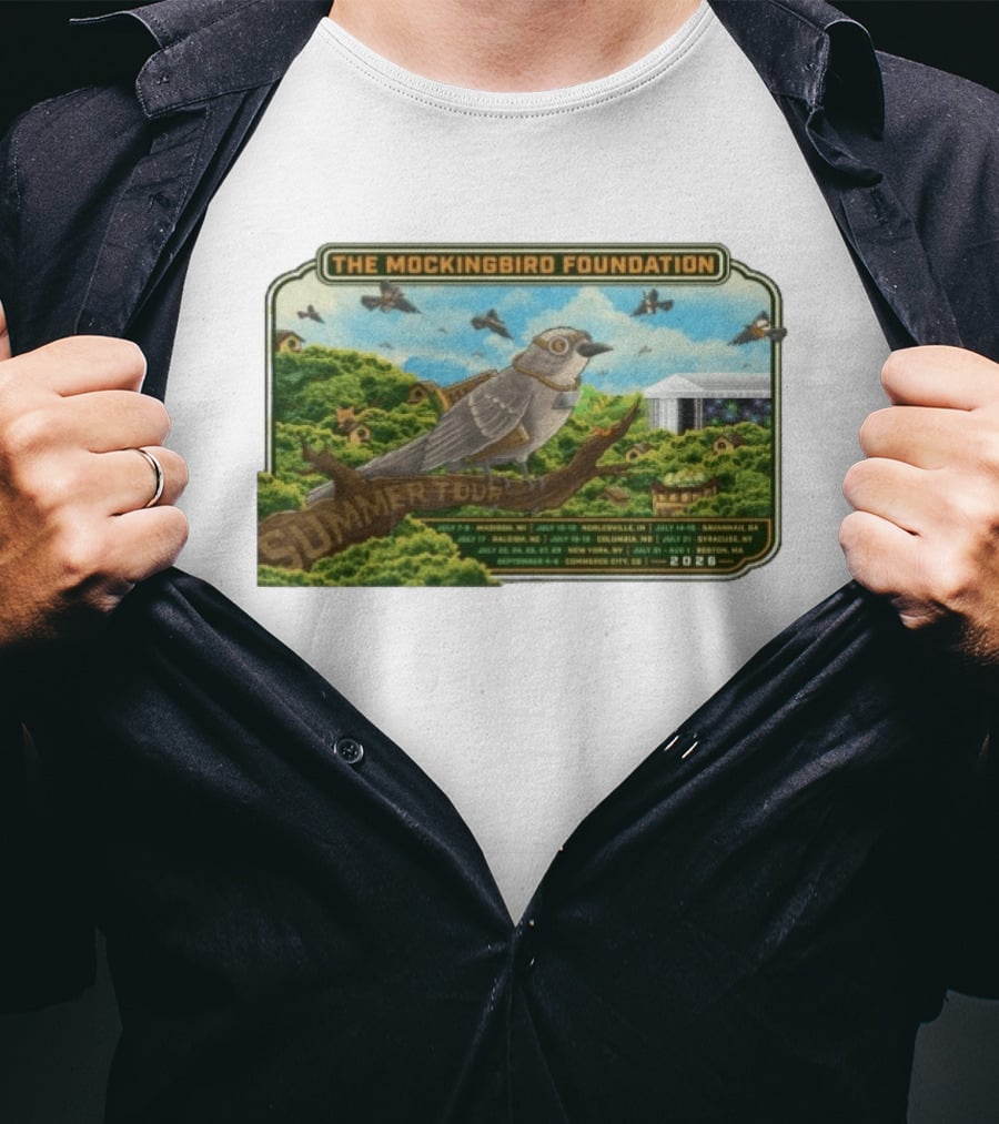 The Mockingbird Foundation Summer Tour 2026 Madison Noblesville Alpharetta Portland George Syracuse Boston T-Shirt