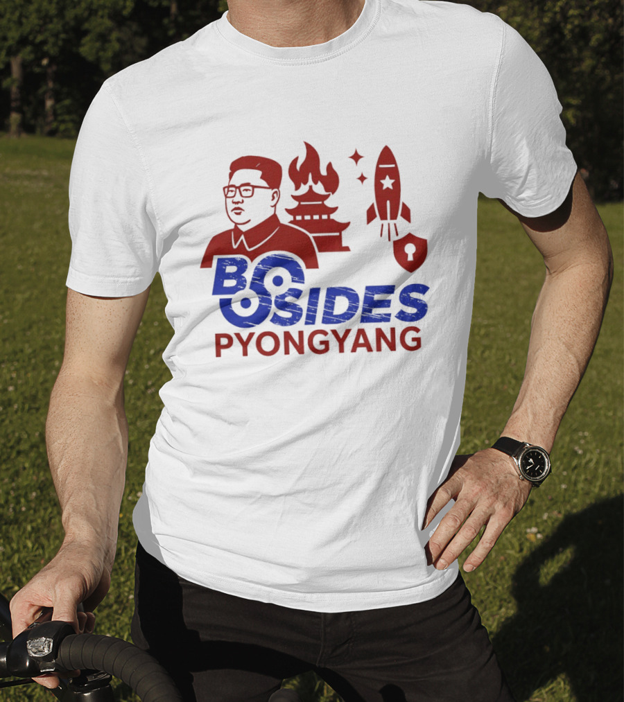 Kim Jong Un BSides Pyongyang Rocket Security Pagoda Shield Star T-Shirt