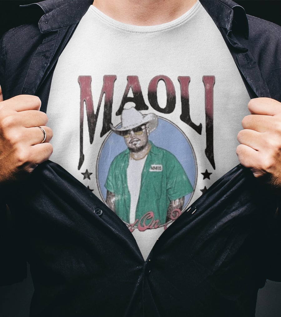 Maoli Good On You Cowboy Hat And Green Jacket Stars T-Shirt