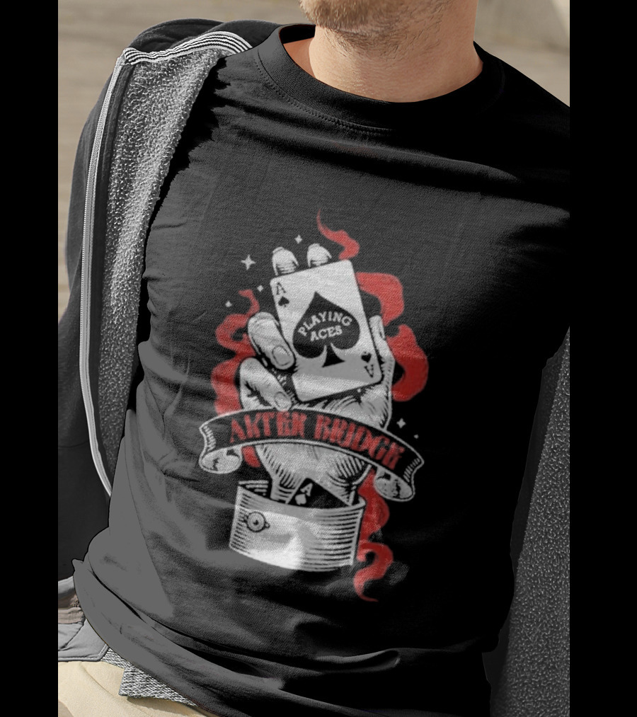 Alter Bridge Playing Aces Hand Holding Cards T-Shirt
