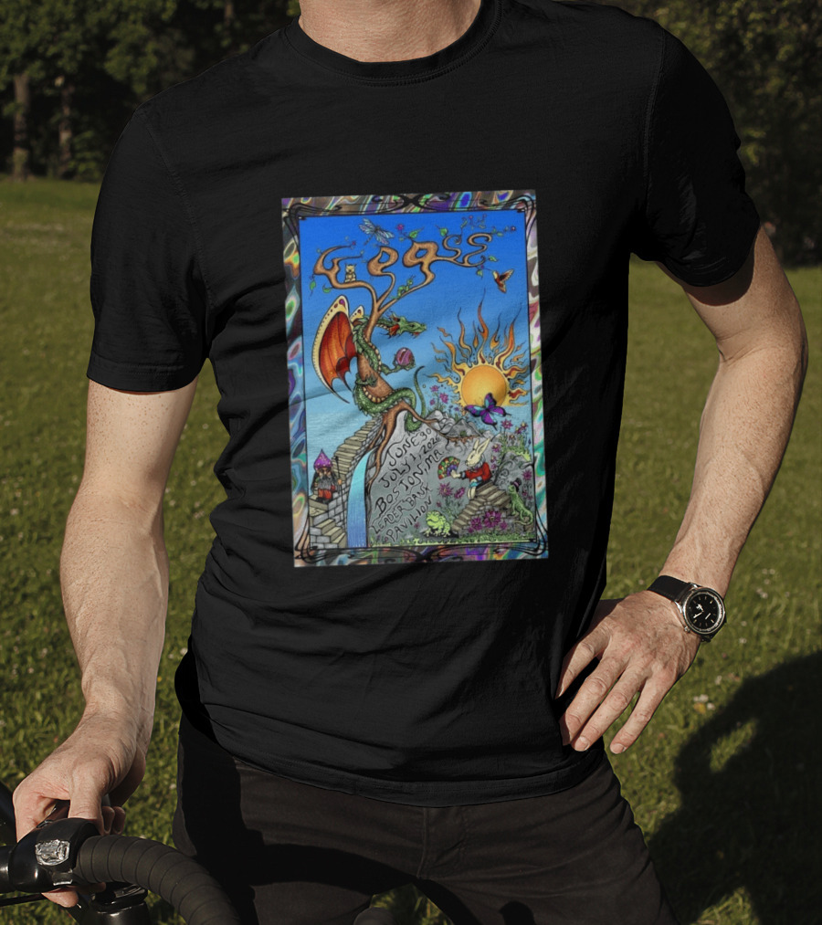 GOOSE June 30 July 1 2026 Boston MA Leader Bank Pavilion Tour Dragon And Sunburst T-Shirt