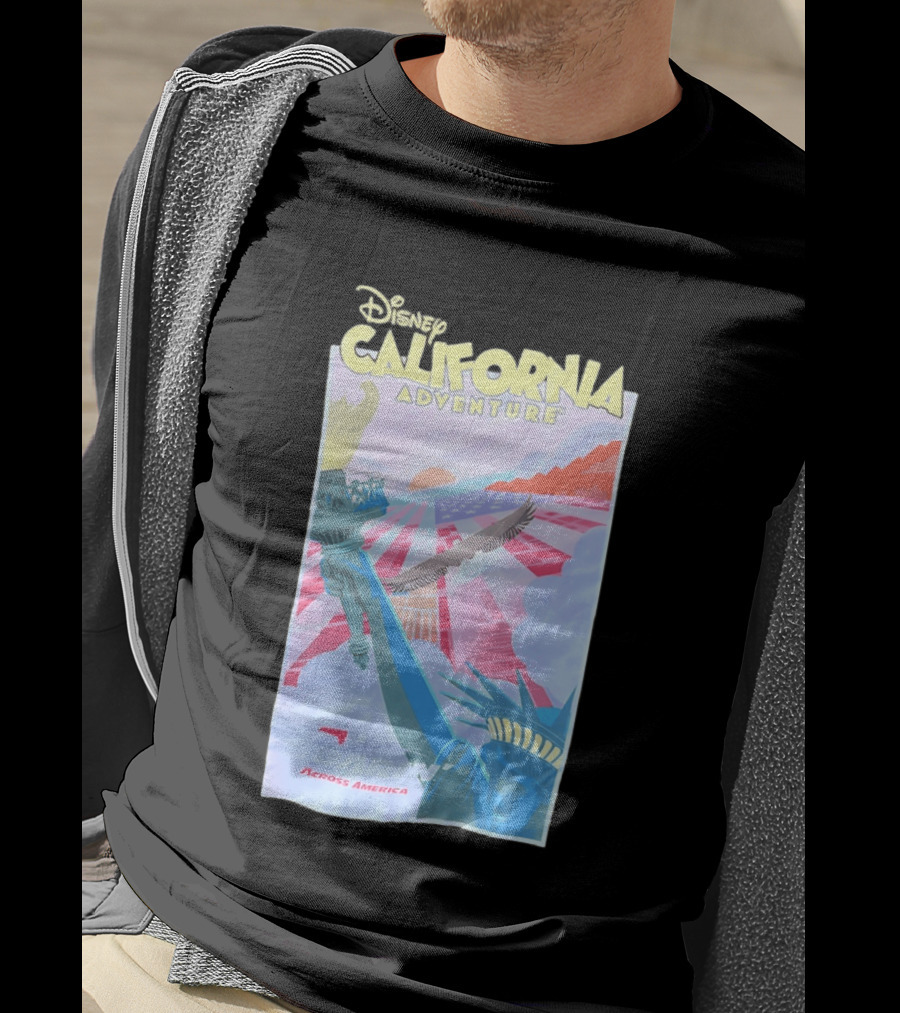 Disney California Adventure Park Soarin' Across America Liberty Eagle T-Shirt