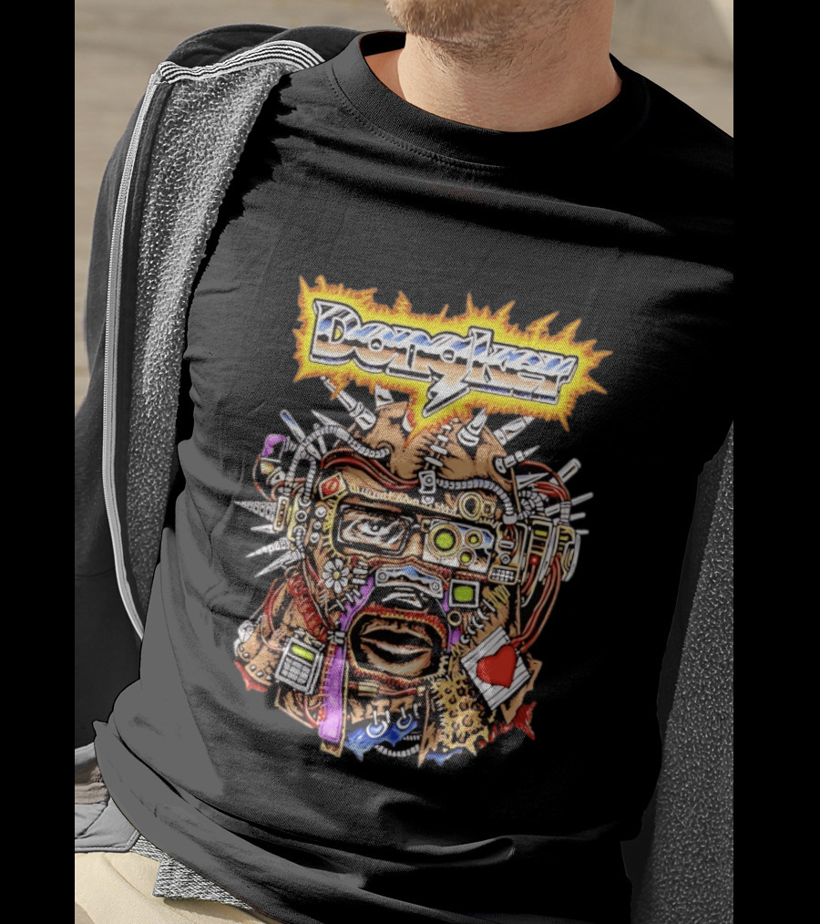Dongkey Cybernetic Mask Cyberpunk Futuristic Headgear T-Shirt