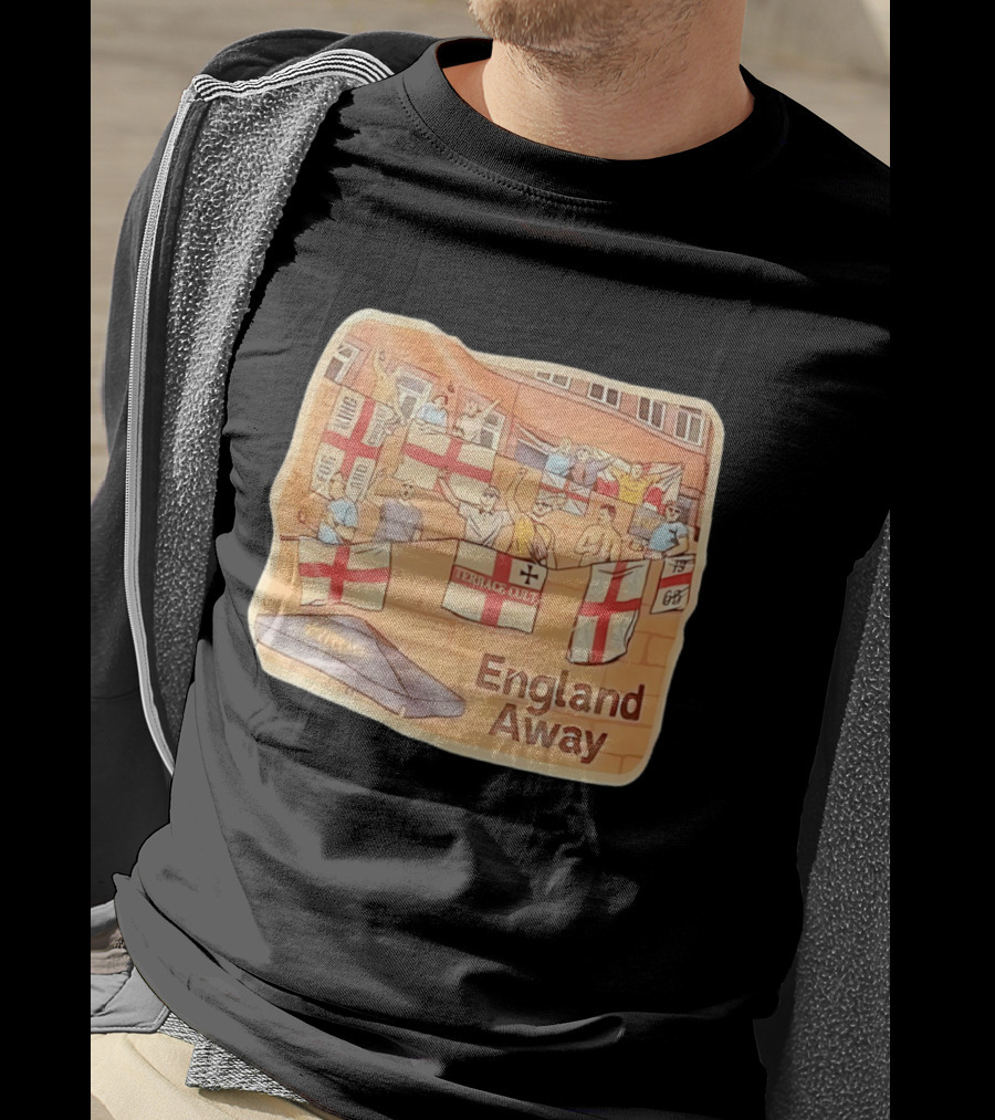England Away Terrace Cult For King And Country Flag T-Shirt
