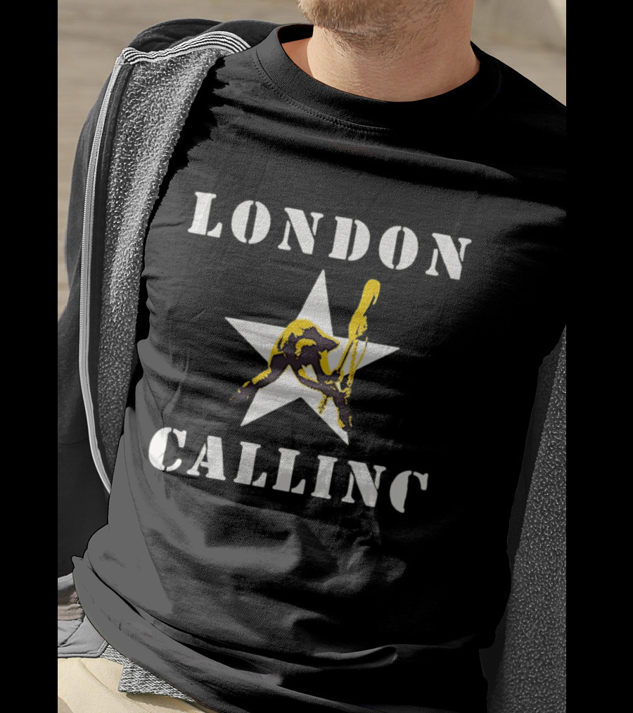 London Calling The Clash Punk Rock Band Star T-Shirt