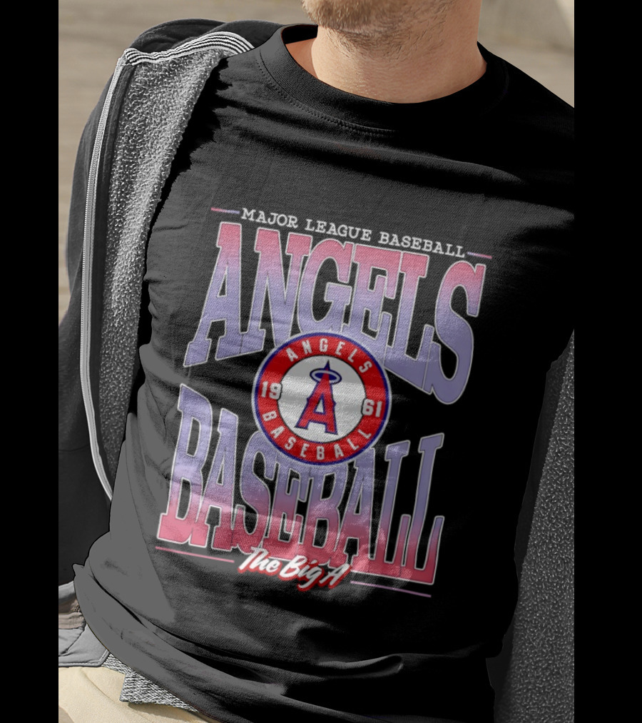 Los Angeles Angels Baseball The Big A 1961 Major League Angels T-Shirt