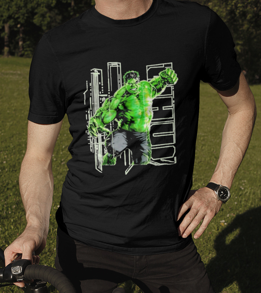 Marvel Hulk Glow Gamma Smash Action T-Shirt