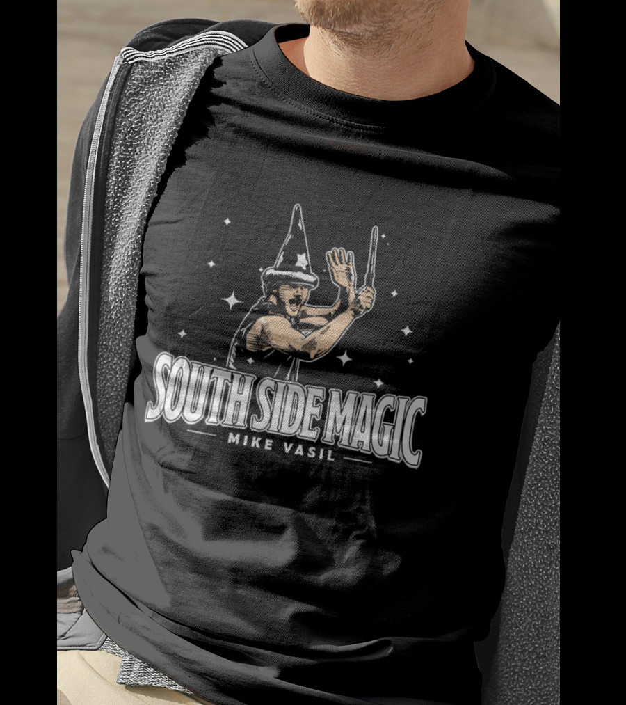 South Side Magic Mike Vasil Wizard Wand T-Shirt