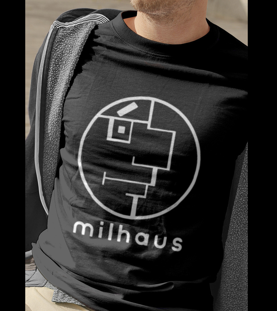 Milhaus Thrillhaus Face Minimalist Line T-Shirt