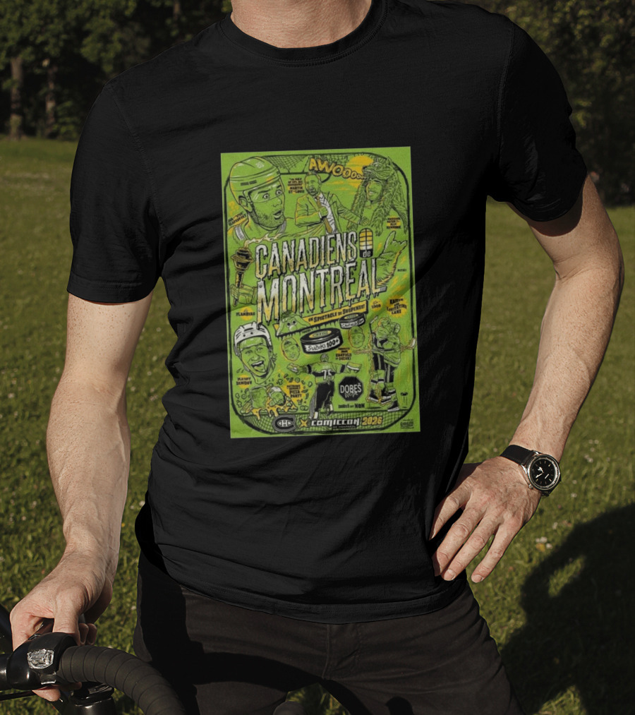 Canadiens De Montreal Comiccon 2026 Suzuki Martel St Louis Flanagan Dubeau Klingtent Laviolette Dobes 75 T-Shirt
