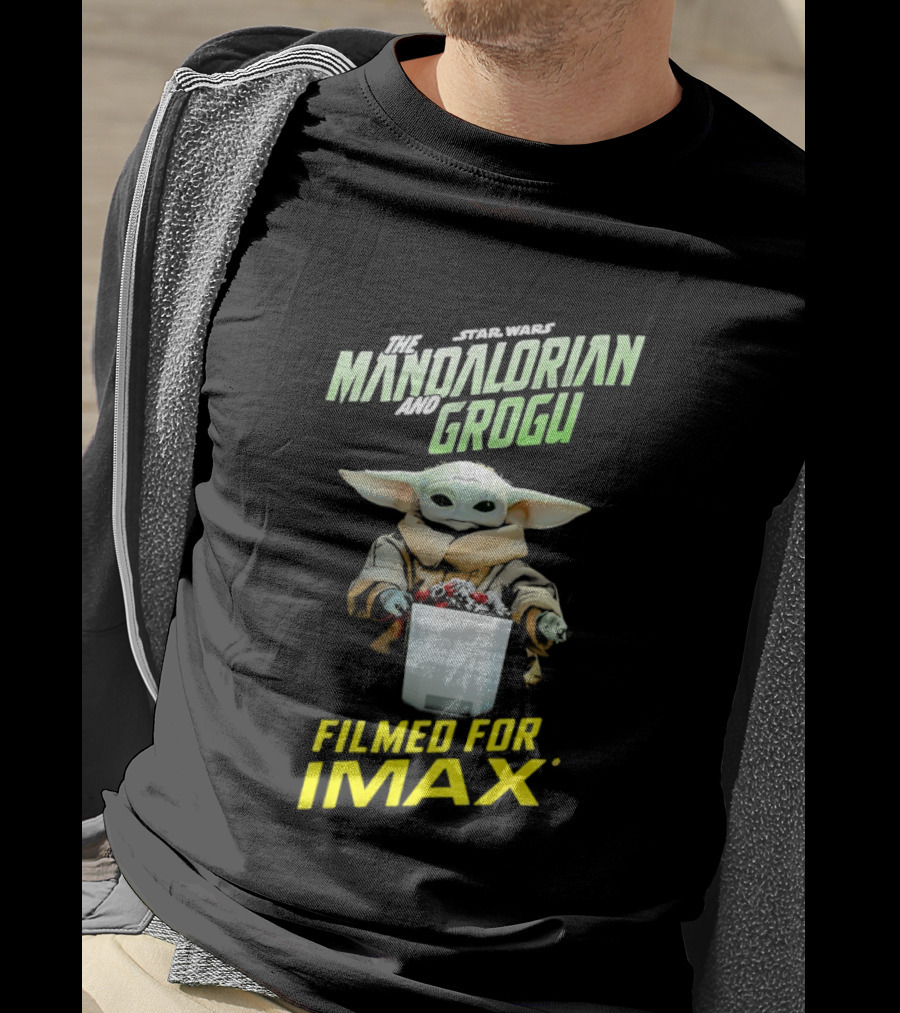 The Mandalorian And Grogu Filmed For IMAX Bucket Scene T-Shirt
