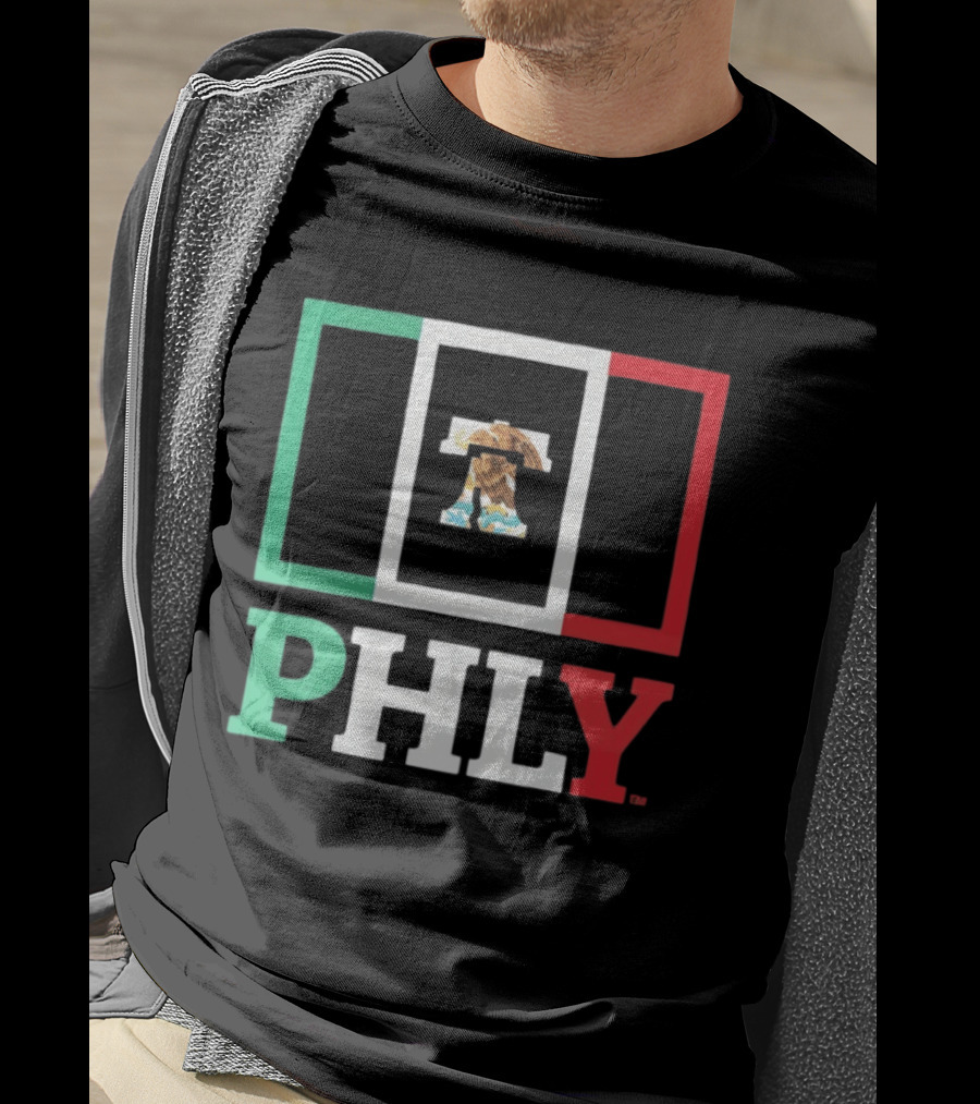 PHLY Mexico Flag Liberty Bell Eagles T-Shirt