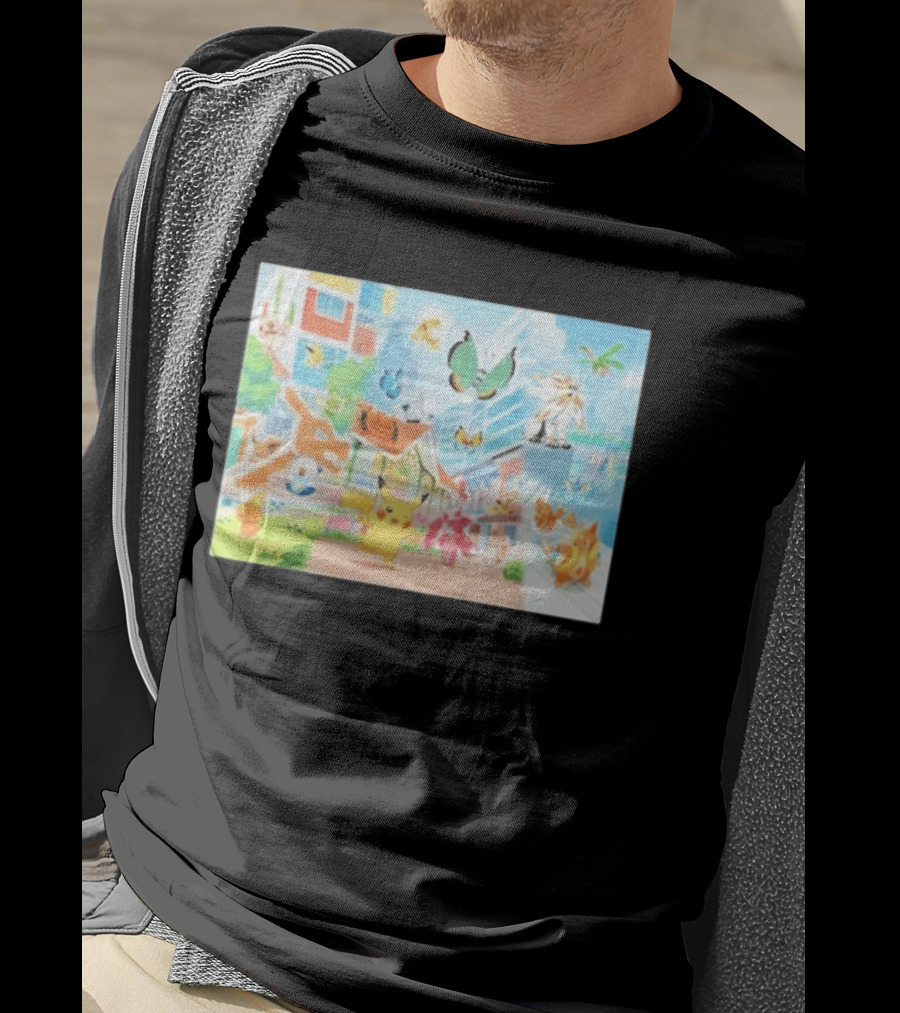 Pokémon Center Singapore July 2026 Pikachu Charizard Celebi Rowlet Oricorio Wingull T-Shirt
