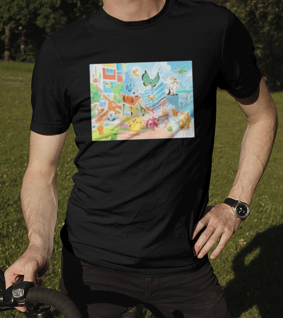 Pokémon Center Singapore July 2026 Pikachu Charizard Celebi Rowlet Oricorio Wingull T-Shirt