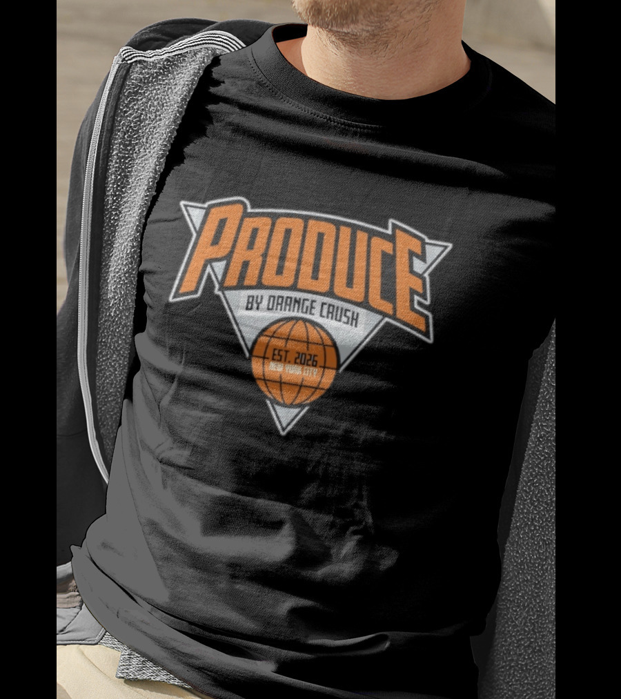 Produce By Orange Crush Est 2026 New York City Basketball T-Shirt