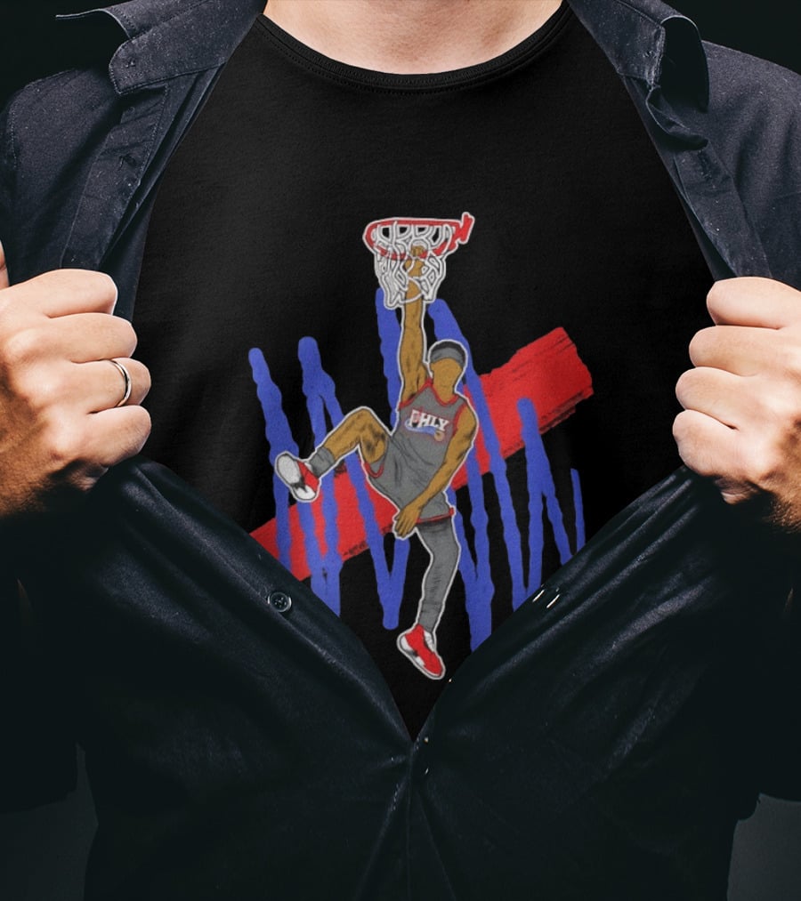 FHLY Basketball Dunk Athlete V J Edgecombe Highlight Action T-Shirt