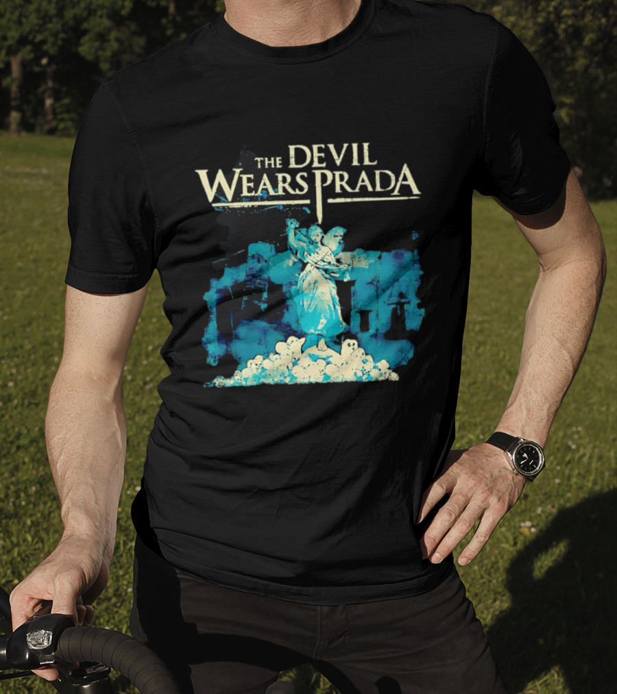 The Devil Wears Prada Angel Figure With Skull Pile T-Shirt