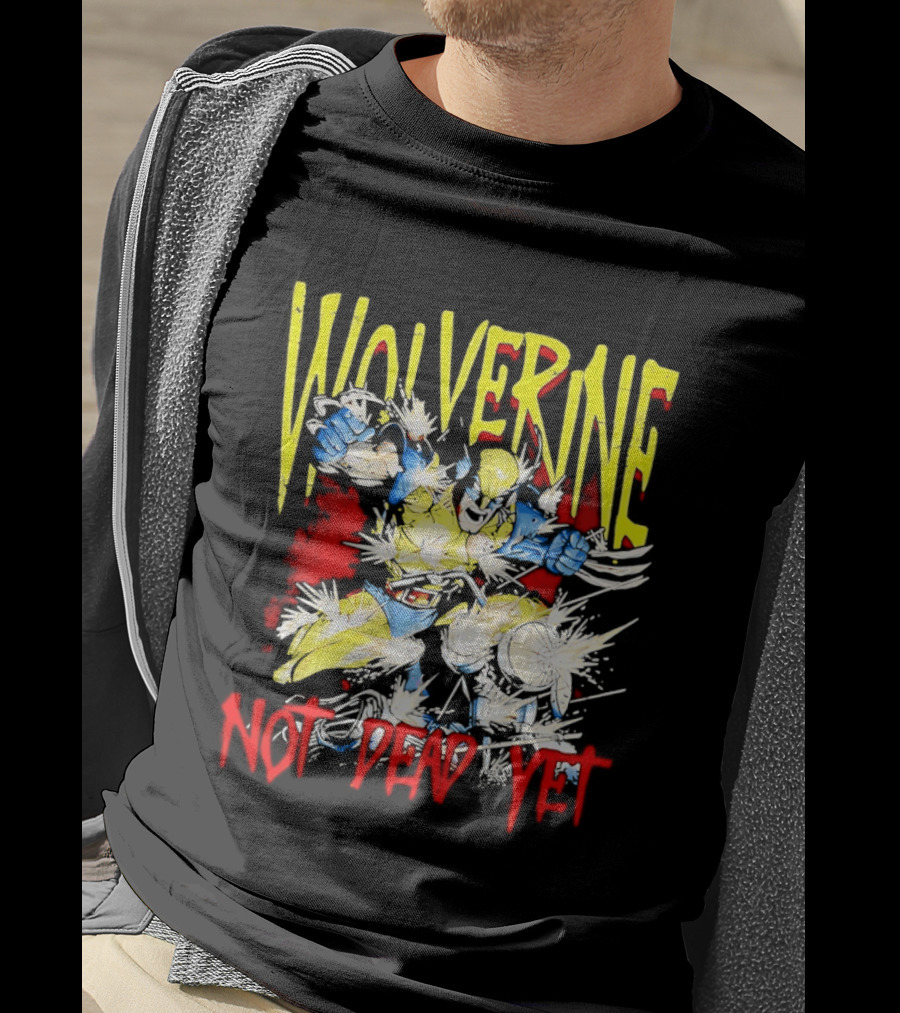 Wolverine Marvel Comics Not Dead Yet Bold Color T-Shirt