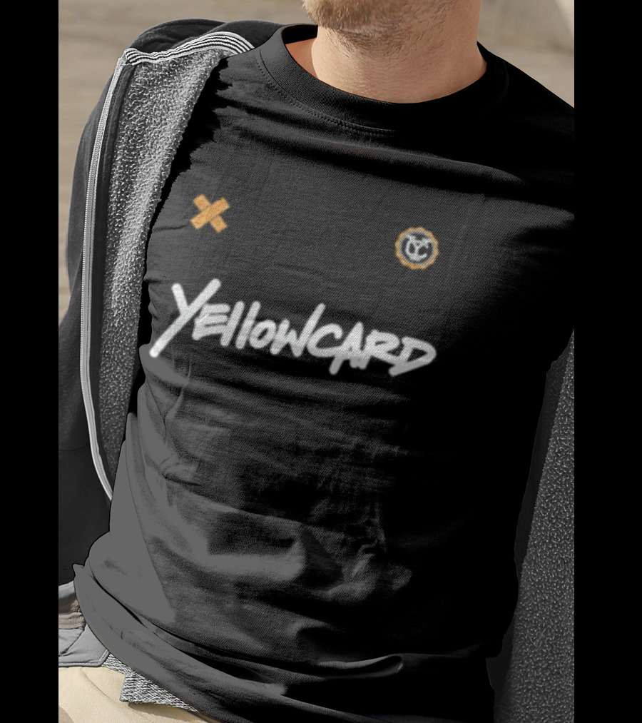 Yellowcard Better Days 26 White Text Band Name X O T-Shirt
