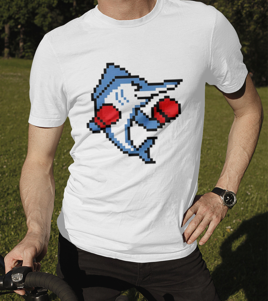 Miami Marlins 8 Bit Boxing Fish Pixel T-Shirt