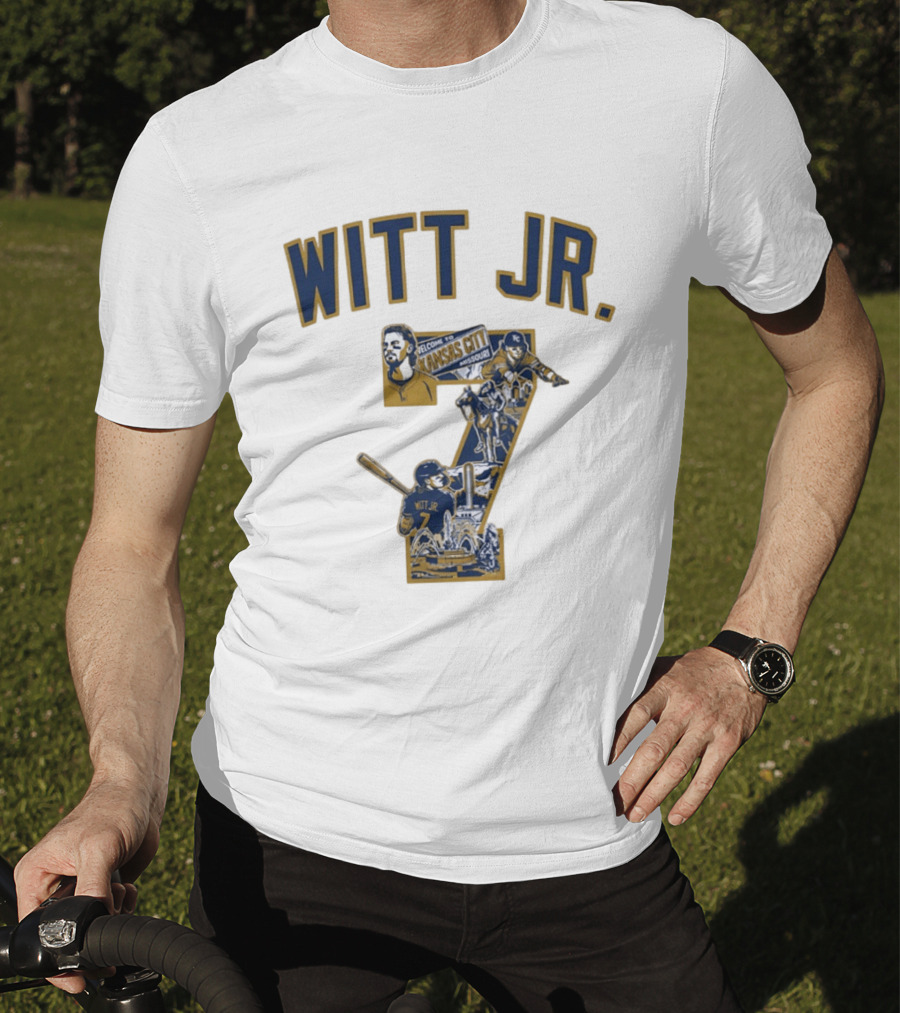 Witt Jr. Kansas City Welcome Missouri Royals MLB Number 7 T-Shirt