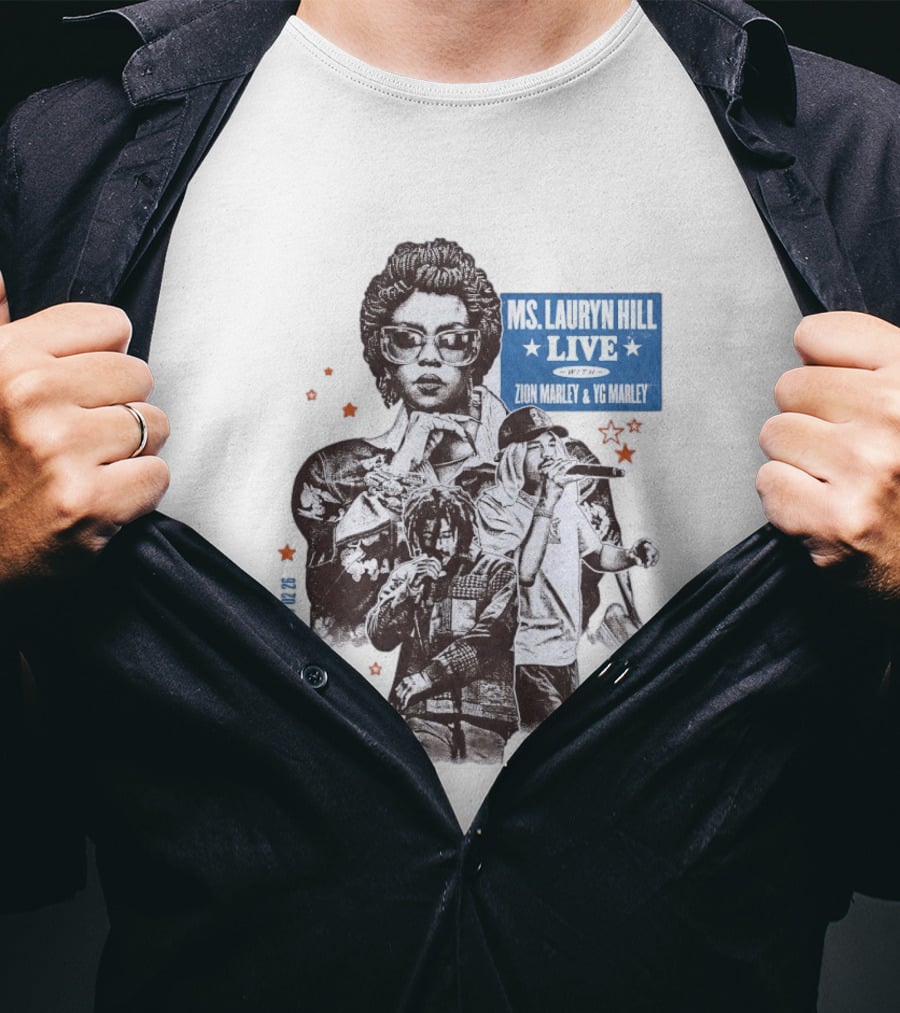 Ms Lauryn Hill Live Zion Marley YG Marley Canary Islands February 2026 T-Shirt