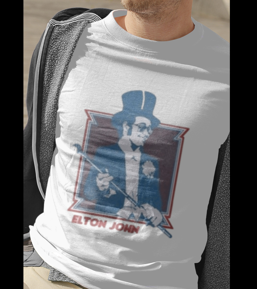 Elton John Top Hat Cane T-Shirt