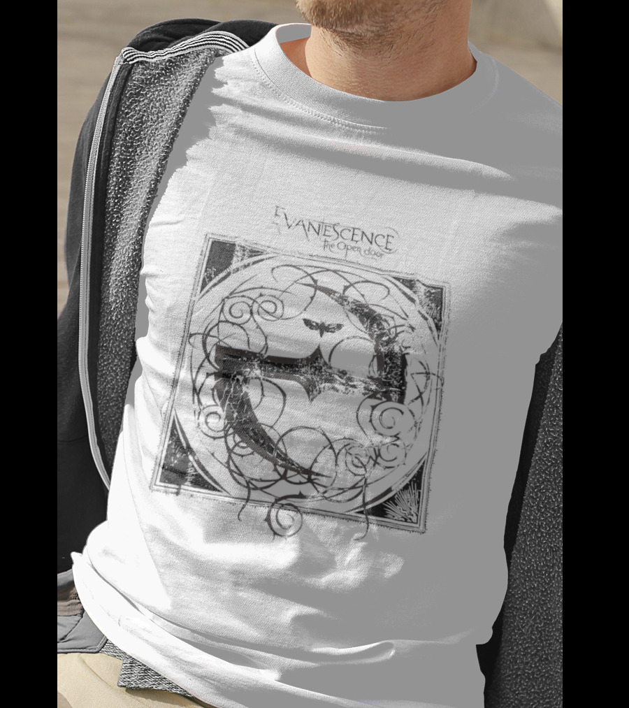 Evanescence The Open Door Moth Symbol Gothic T-Shirt