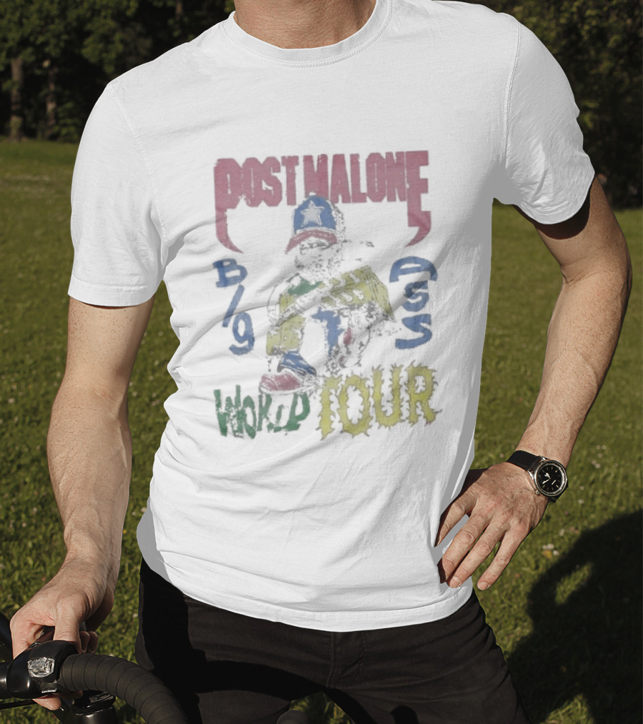 Post Malone Celebrate USA 4th Of July 2026 Big Ass World Tour B/9 World Four T-Shirt