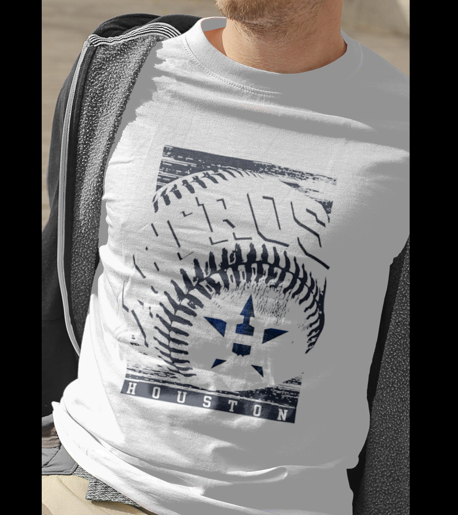 Houston Astros Hros Baseball MLB Team Icon Blue T-Shirt
