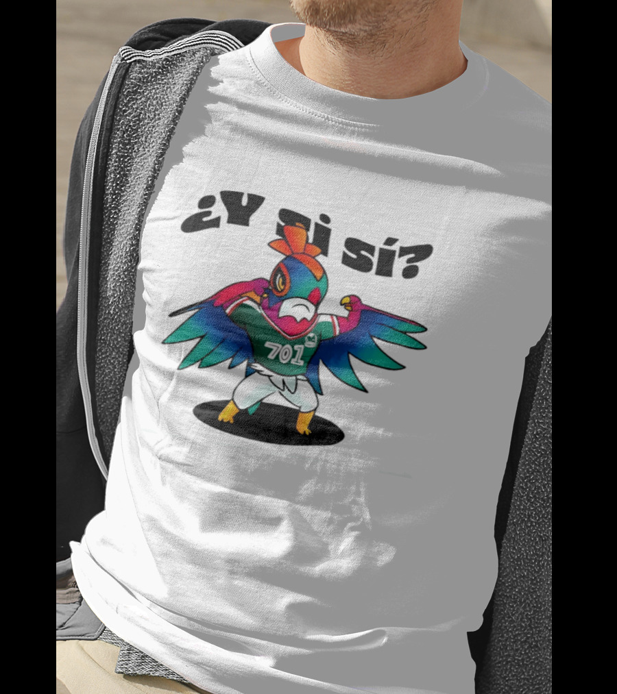 ¿Y Si Sí? Mexico Football Bird 7017 T-Shirt