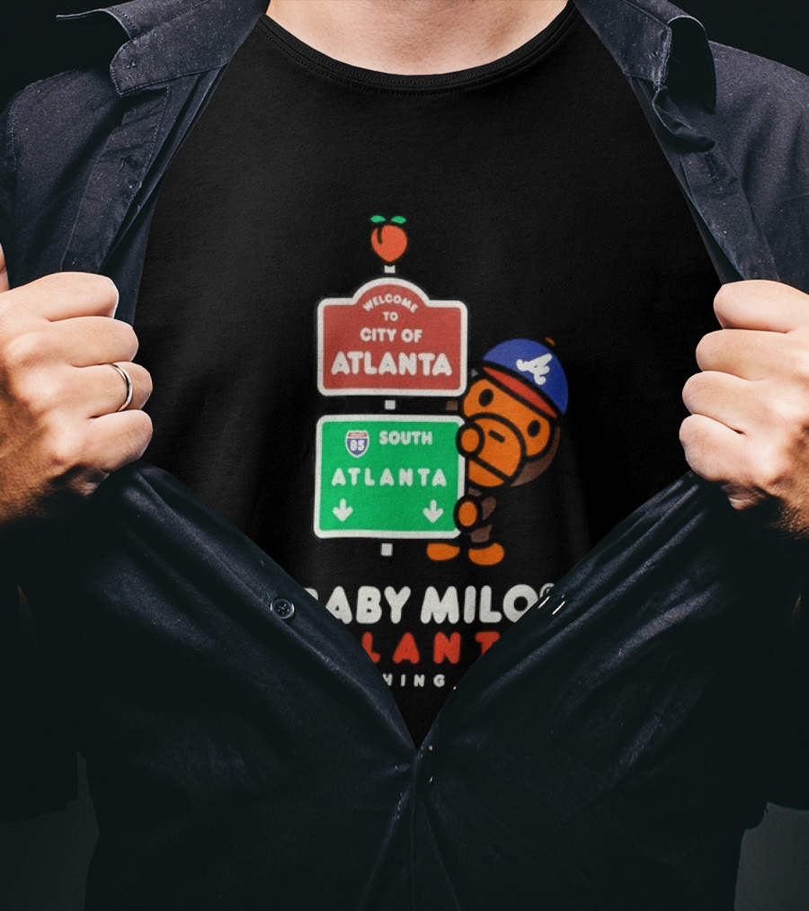 Welcome To City Of Atlanta Baby Milo A Bathing Ape South Atlanta 85 T-Shirt