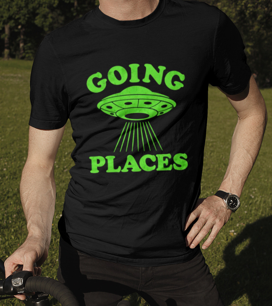 Going Places UFO Alien Outer Space Flying Saucer T-Shirt