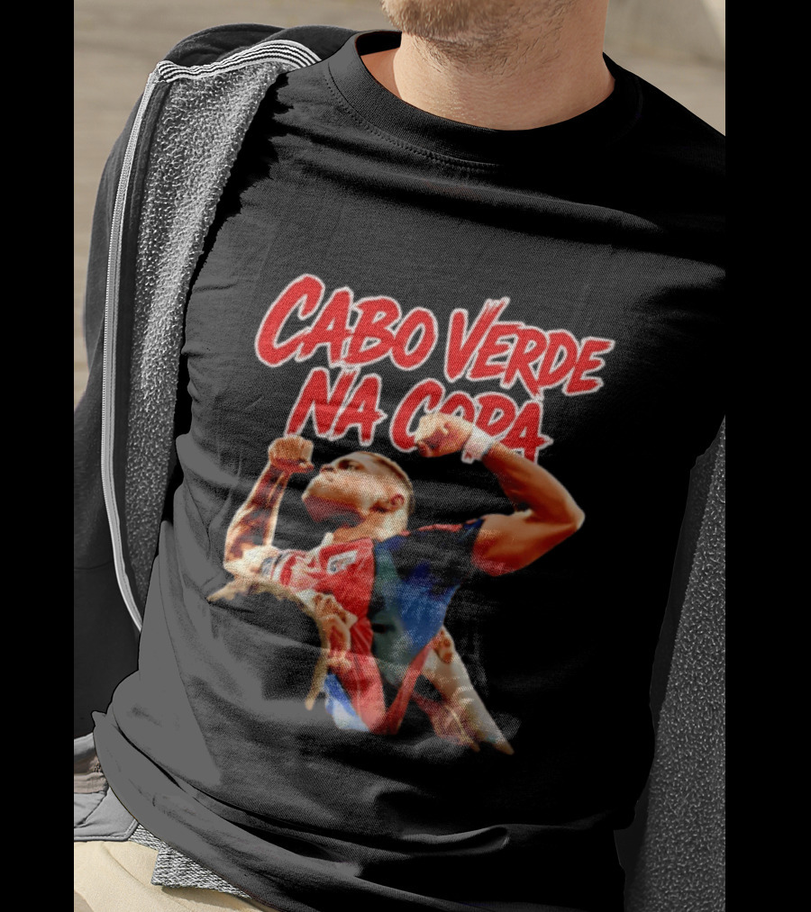 Cabo Verde Na Copa Cape Verde National Football Team Fan Pride Hélio Varela T-Shirt