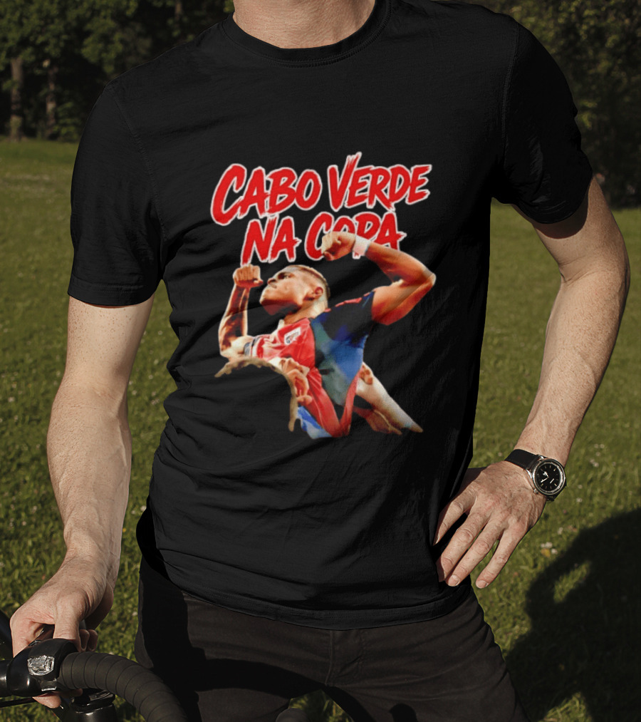 Cabo Verde Na Copa Cape Verde National Football Team Fan Pride Hélio Varela T-Shirt