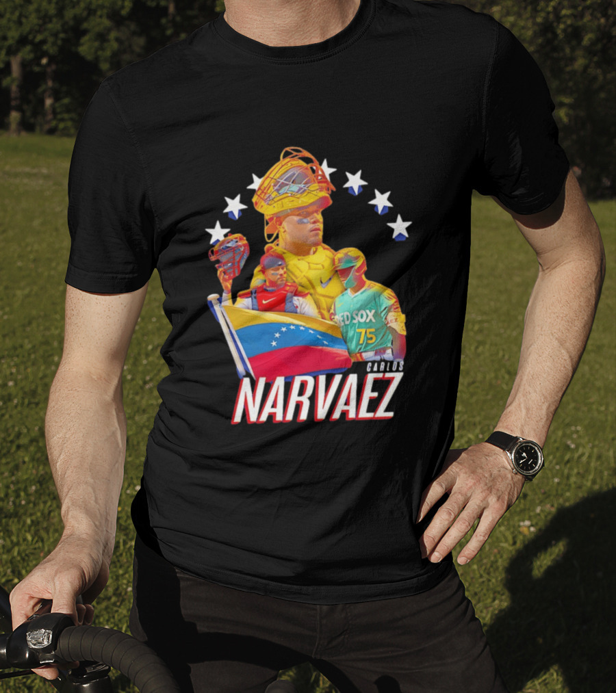 Carlos Narvaez Boston Red Sox Venezuela Catcher 75 T-Shirt