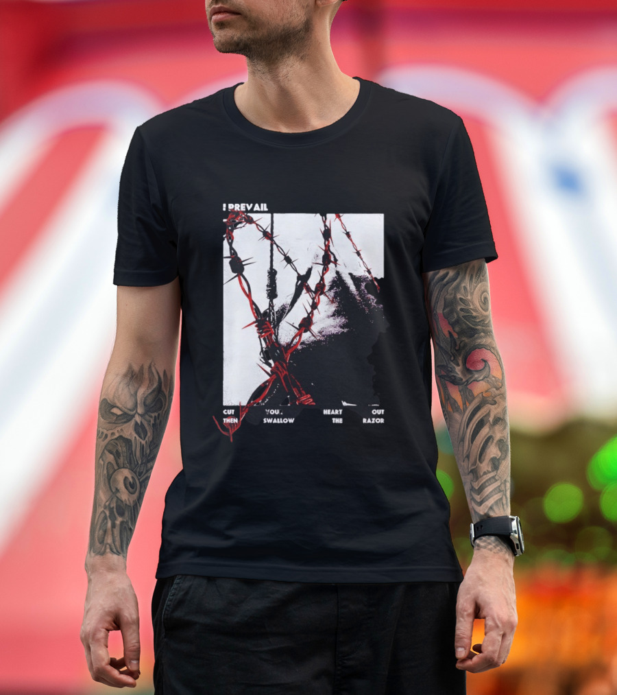I Prevail Cut Your Heart Out Swallow The Razor Barbed Wire T-Shirt