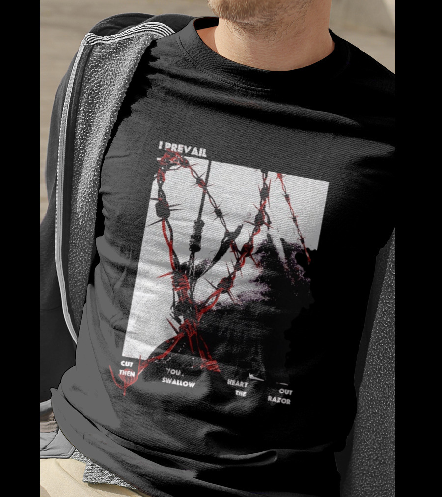 I Prevail Cut Your Heart Out Swallow The Razor Barbed Wire T-Shirt