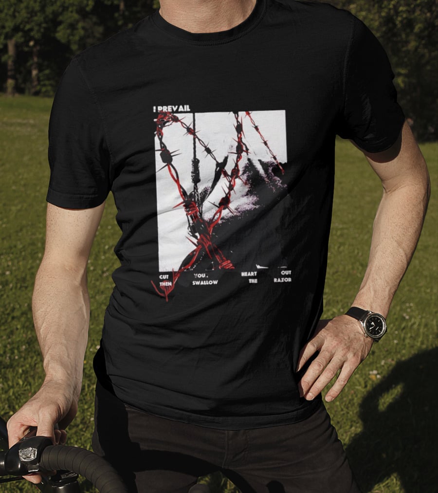 I Prevail Cut Your Heart Out Swallow The Razor Barbed Wire T-Shirt
