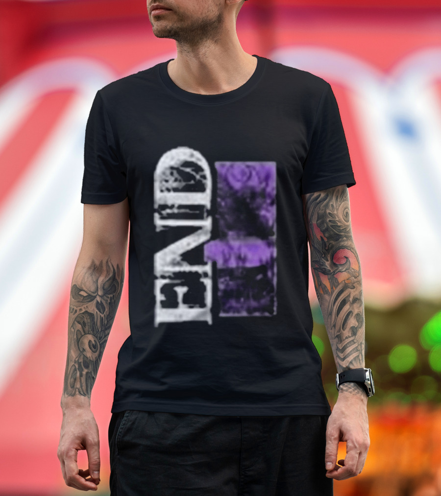 Closed Casket Activities End Victim Purple Black T-Shirt