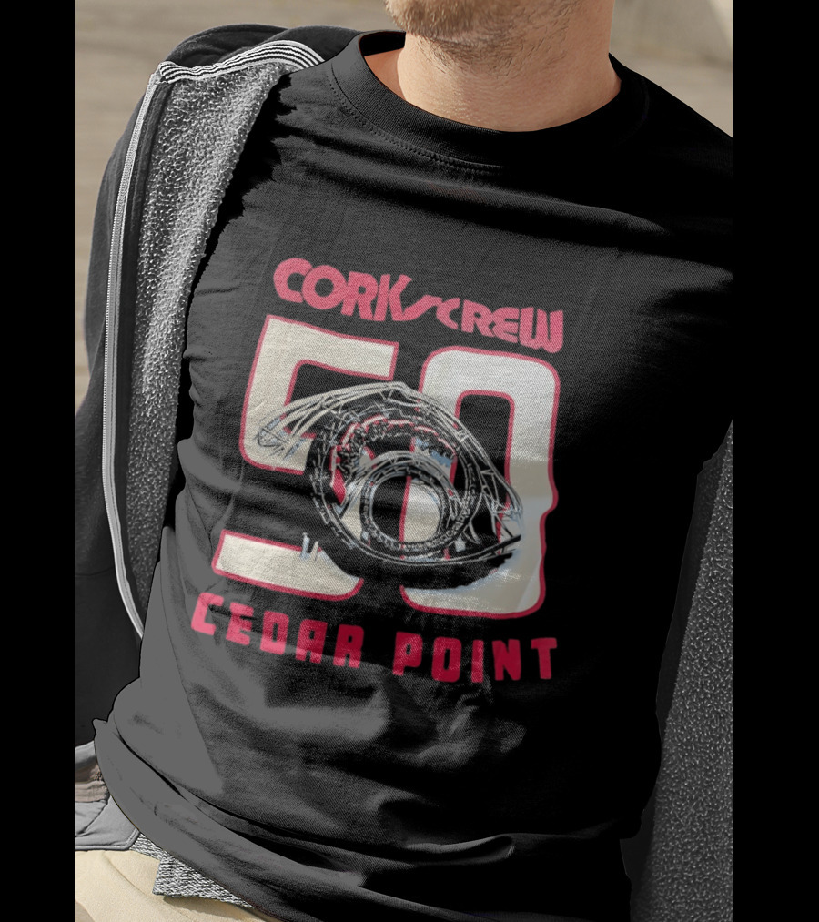 Corkscrew 50 Cedar Point Roller Anniversary T-Shirt