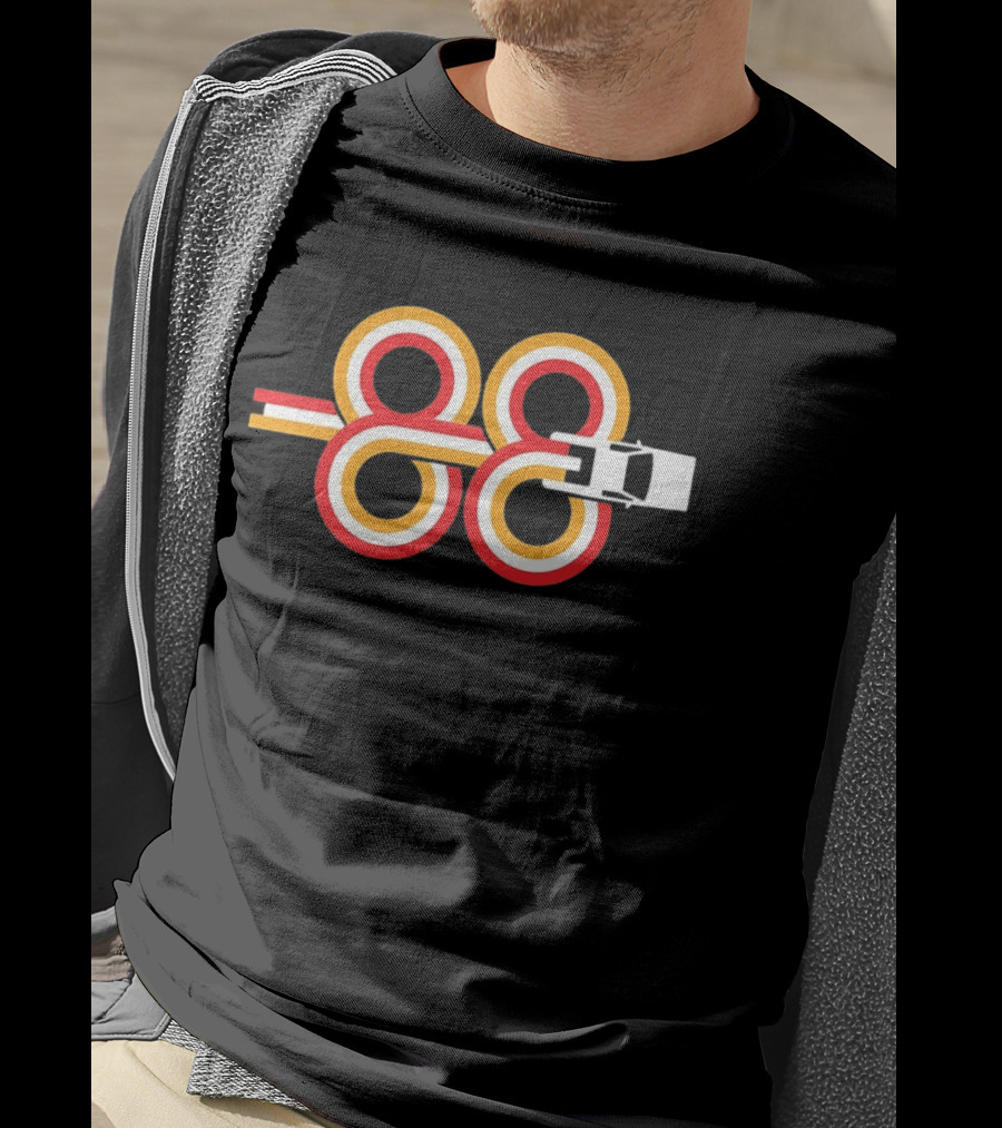 Sports Car Infinity Loop 88 Racing Stripes T-Shirt