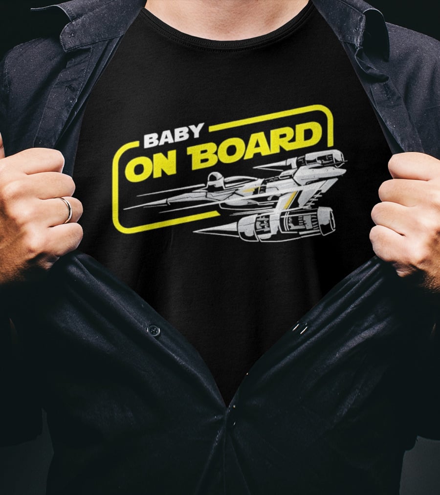 Star Wars Baby On Board X Wing Spaceship T-Shirt