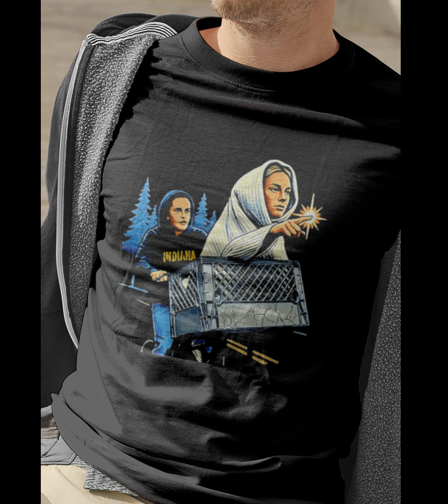 Indiana ET The Extra Terrestrial Bicycle Adventure 80s Movies T-Shirt
