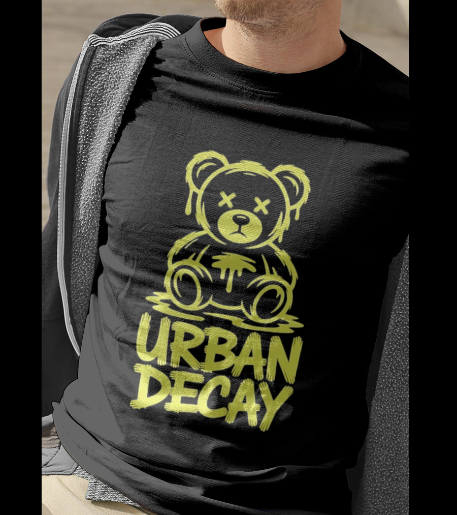 Teddy Bear Urban Decay Dripping Graffiti T-Shirt